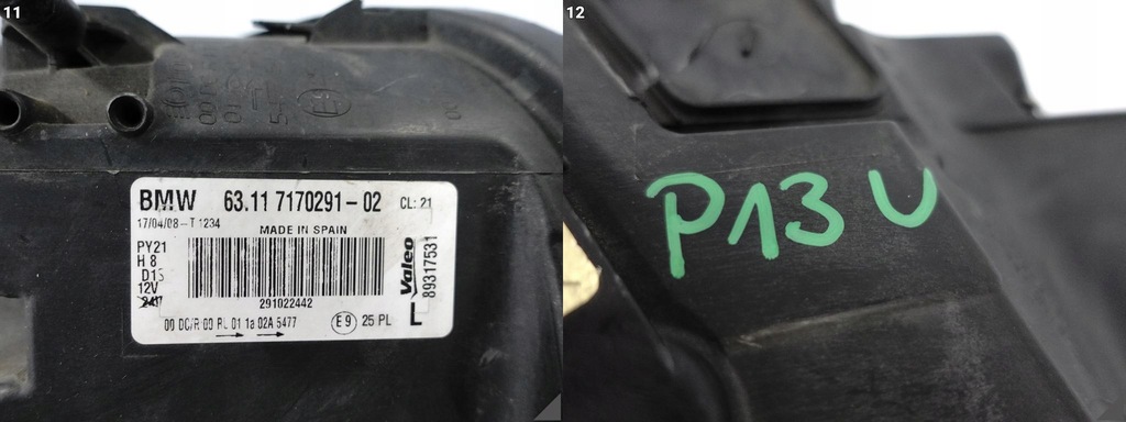 фото №12, Bmw 1 e81 e82 e87 e88 07-11 lci / lift лампа ксенон некерована ліва перед eu