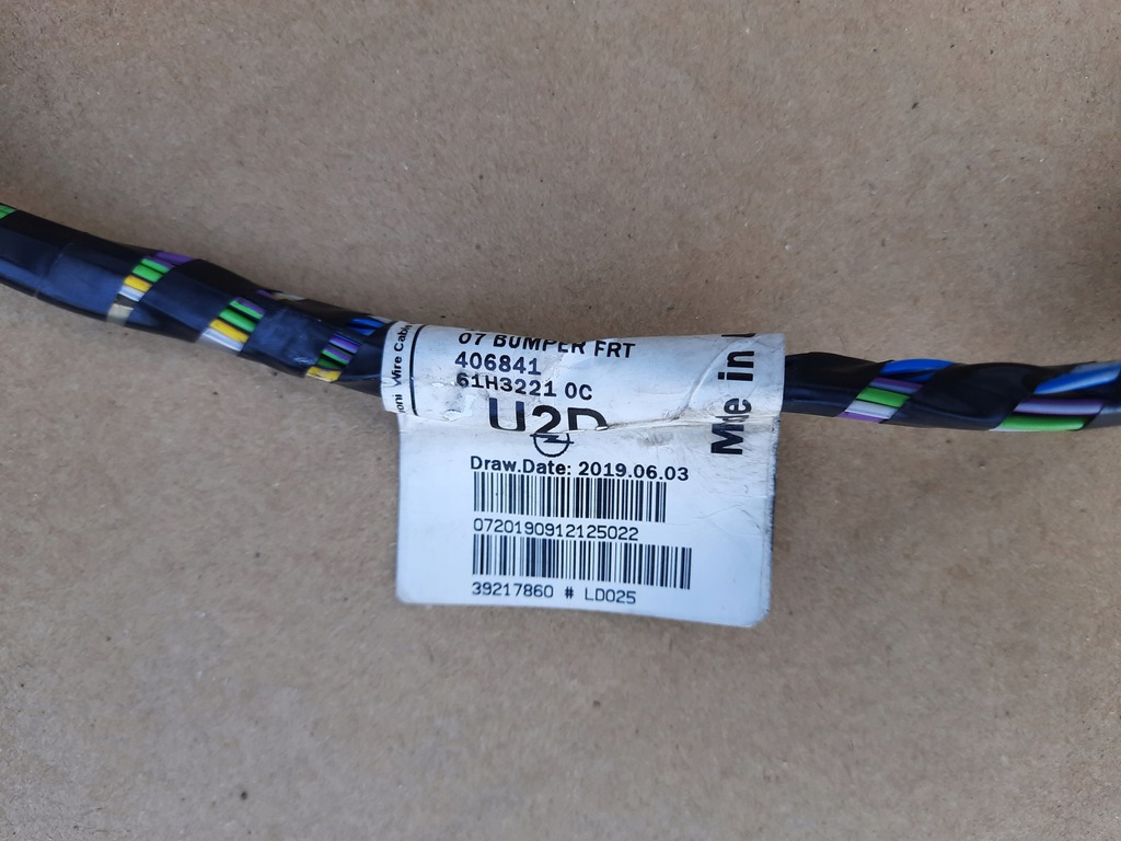 фото №6, Opel astra k v 5 fl бампер передній решітка джгут