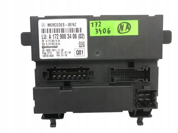 Купити Mercedes модуль бортовий комп'ютер блок керування a1729003406