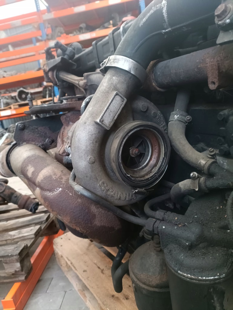 фото №10, Двигун scania двигун dt12 17l 01 пошкоджена піддон