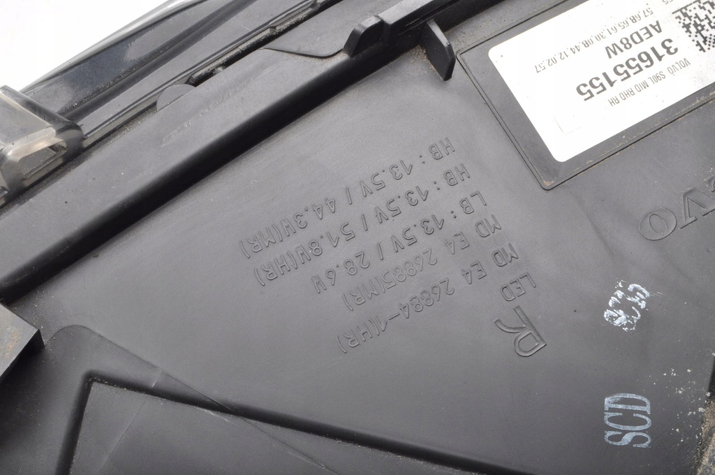 фото №14, Volvo s90 v90 лампа правая передняя правый перед mid led 31655155