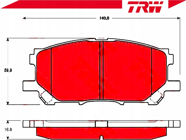 фото №3, Trw тормозные колодки тормозные lexus rx 400h mhu3_. gsu3_.
