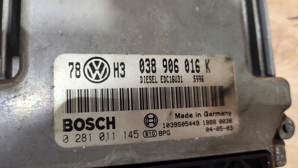 фото №9, Набор стартовый set vw passat b5 lift 2,0 tdi 038906016k