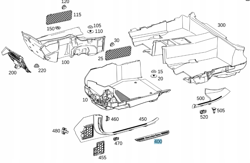 фото №2, Org. молдинг порог mb a2056800535