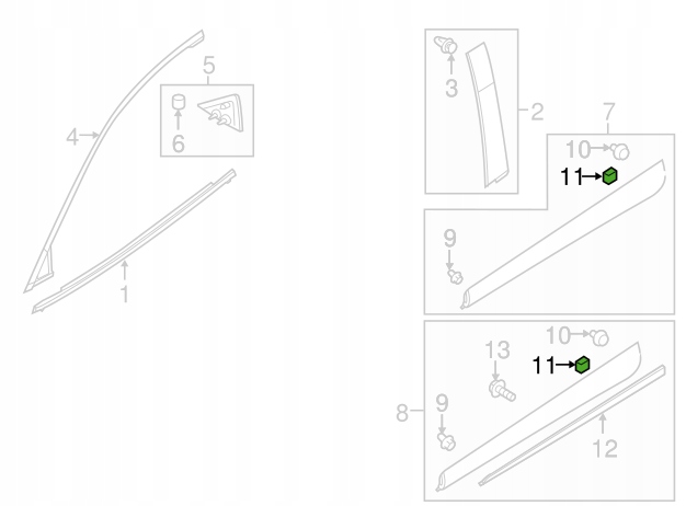 фото №6, Підкладка, захист накладки нижній mazda cx-3 оригінальний номер d11d-51-954