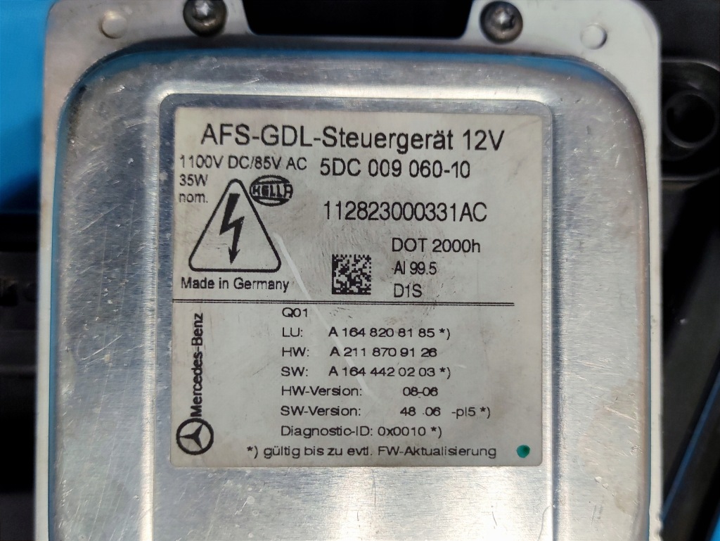 Mercedes gl w164 bi-xenon рестайлінг  2009 2012 фара лампа ліва америка ameryka Зі Шроту