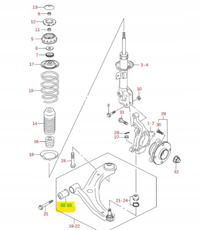 фото №1, Втулка амортизатора suzuki ignis