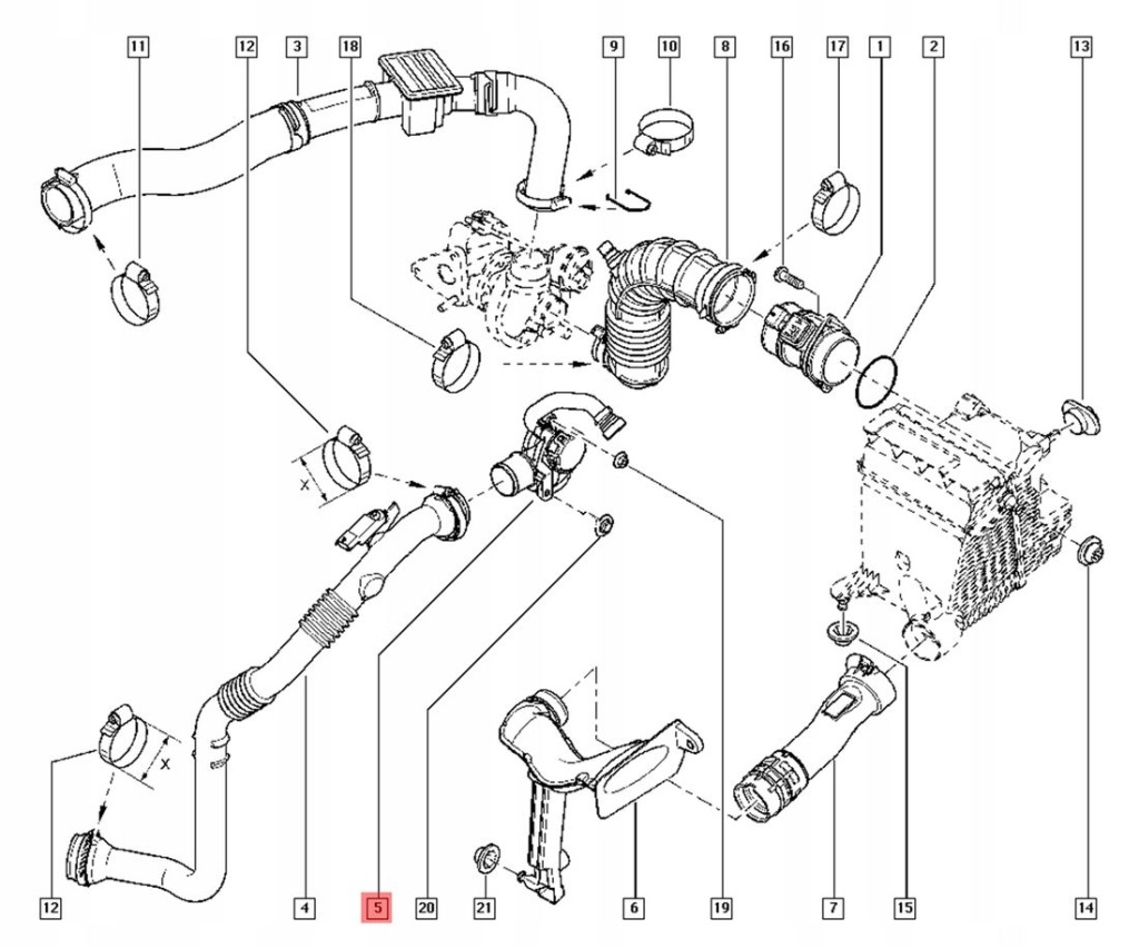 фото №2, Вентиляция картера масла renault nissan dacia 1.5 dci kangoo clio megane iii logan duster