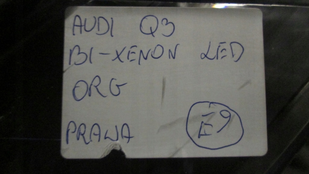 Фара фара правий європа оригінал audi q3 bi-xenon led Зі Шроту