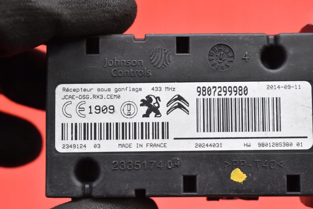 фото №7, Блок управления модуль давления шин 9807299980 peugeot 3008 1 i lift 13-16