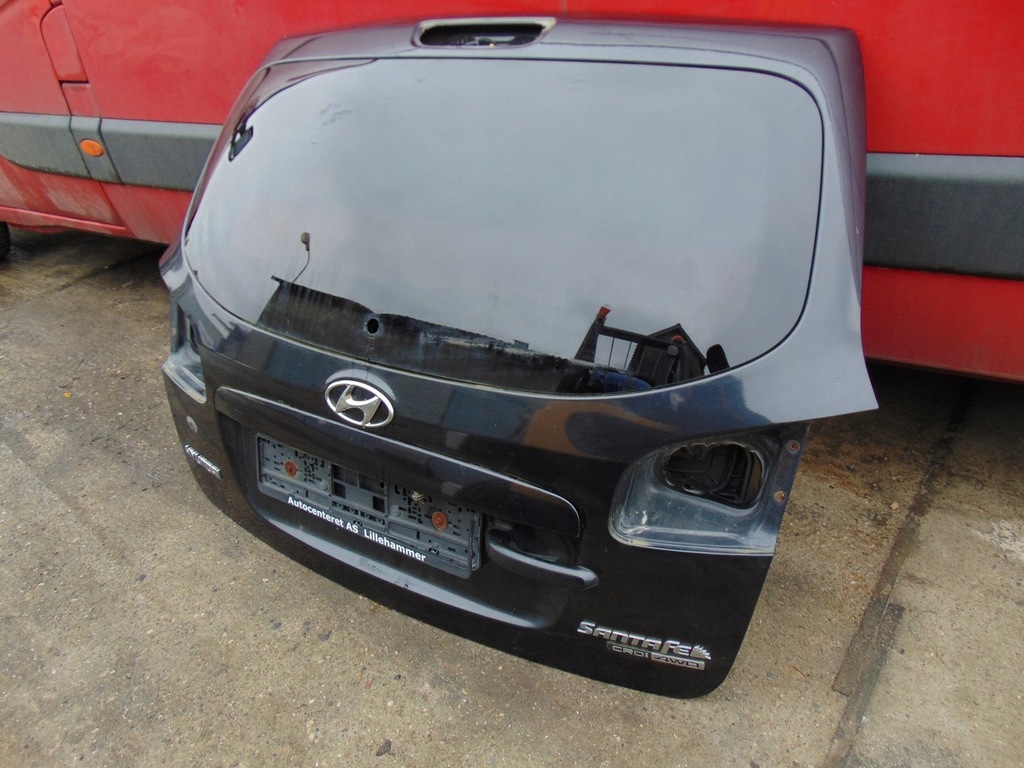 фото №5, Кришка багажника багажника задня hyundai santa fe ii czarna з скло