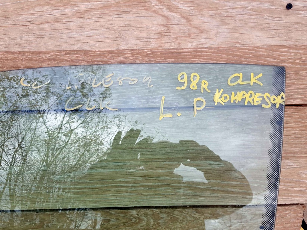 фото №2, Скло бічна ліва передня mercedes clk компресор 1998r.