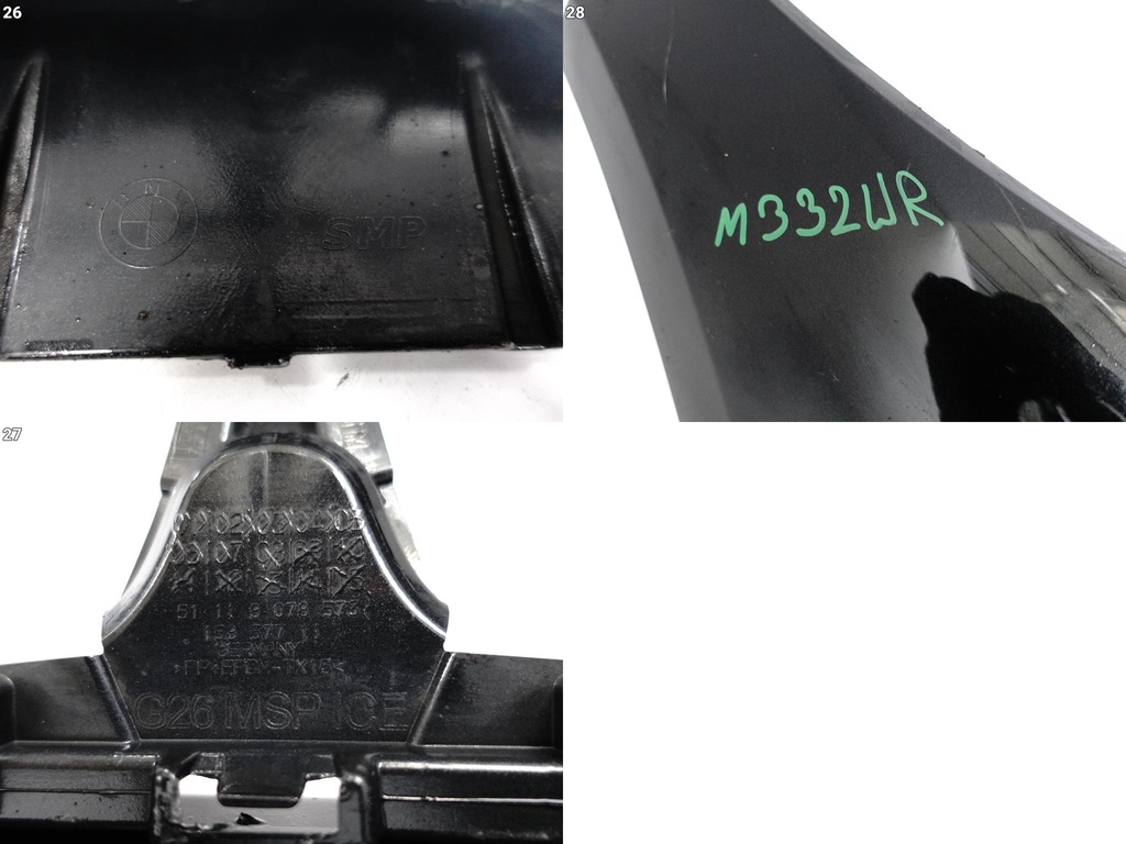 фото №15, Bmw 4 i4 g26 gran coupe msp ice m-pakiet bev 21- бампер бампер перед pdc