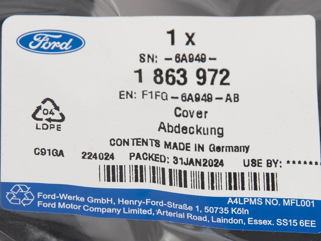 фото №15, Захист двигуна góra ford kuga focus cmax 1.5 eb 1863972 _ f1fg-6a949-ab