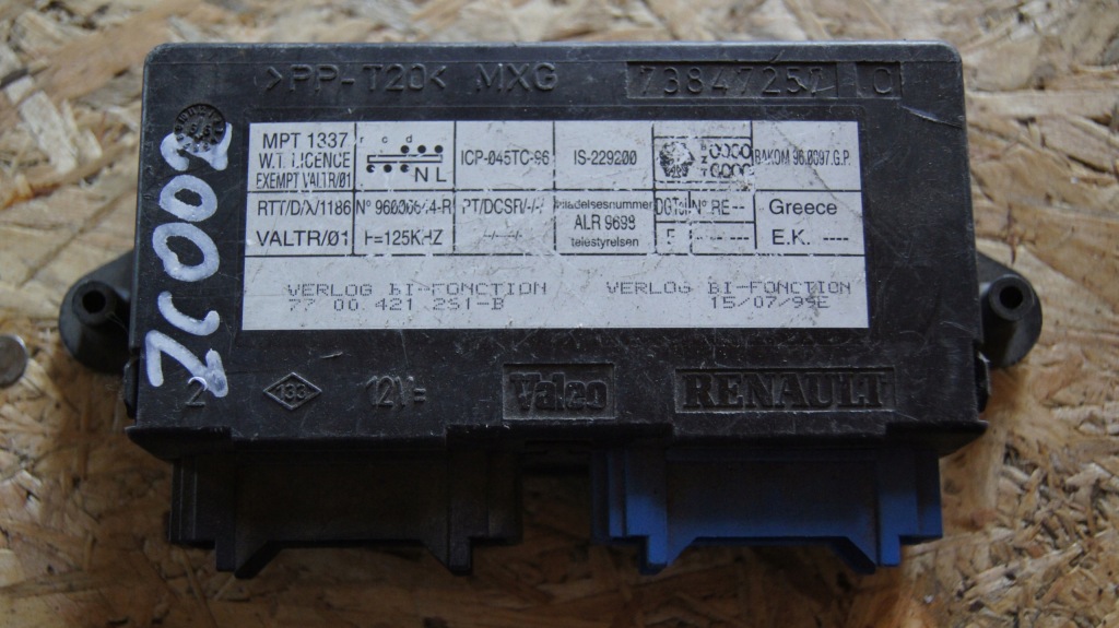 фото №1, Renault laguna i модуль блок керування замка центрального