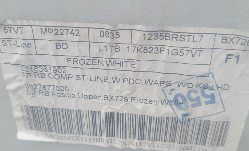 фото №8, Ford puma mk2 19-23 st-line бампер задня