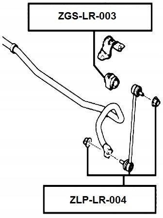 фото №1, Резиновый элемент стабилизатора перед land rover freelander 06-
