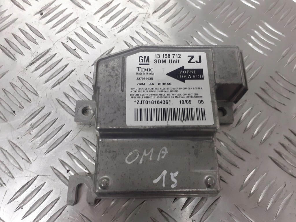 фото №1, Модуль подушка безопасности opel meriva a 13158712
