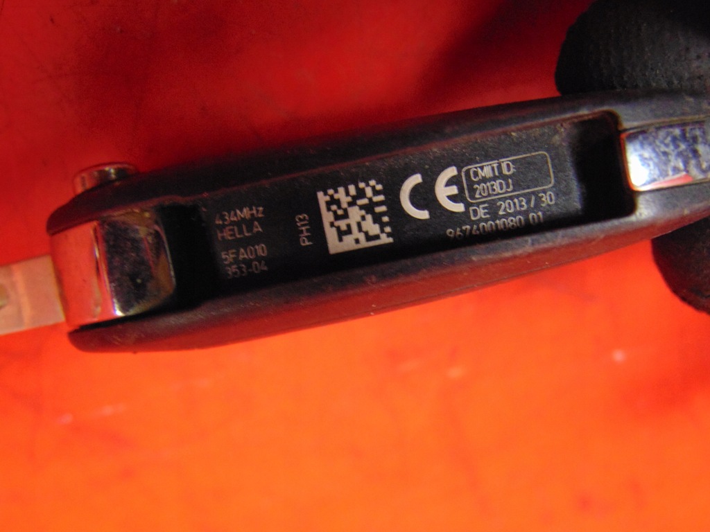 фото №11, Peugeot 308 ii t9 замок зажигания ключ pilot ключи крышка заливной