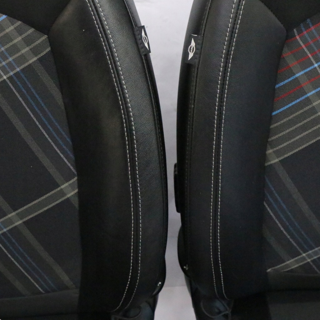 Mini paceman r61 сидіння sport комплект шкіра матеріал чорний hot cross Ціна