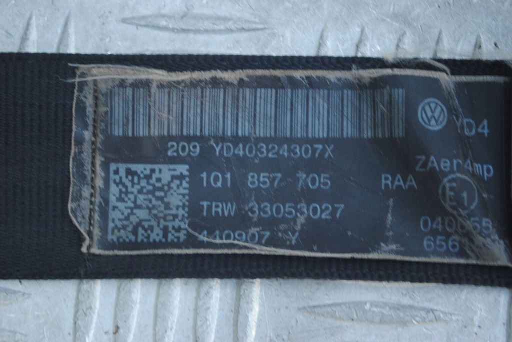 фото №5, Ремені безпеки перед комплект 1q1857705, 1q1857706 vw eos