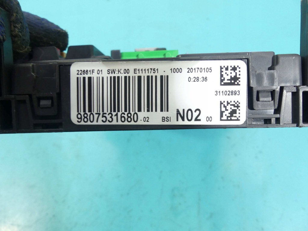 фото №8, Бортовой компьютер набор peugeot 301 9817868880 1.6 16v