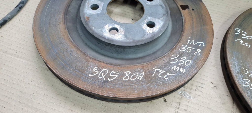 фото №8, Sq5 q5 80a суппорт суппорты задняя тормозные диски набор 330mm 3.0 tfsi s4 b9 8w a5 s5