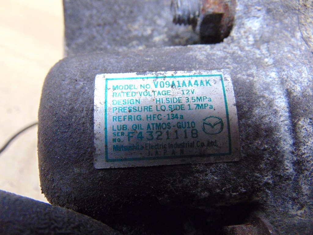 фото №11, Компрессор кондиционера mazda 2 ii de 1.3 v09a1aa4ak