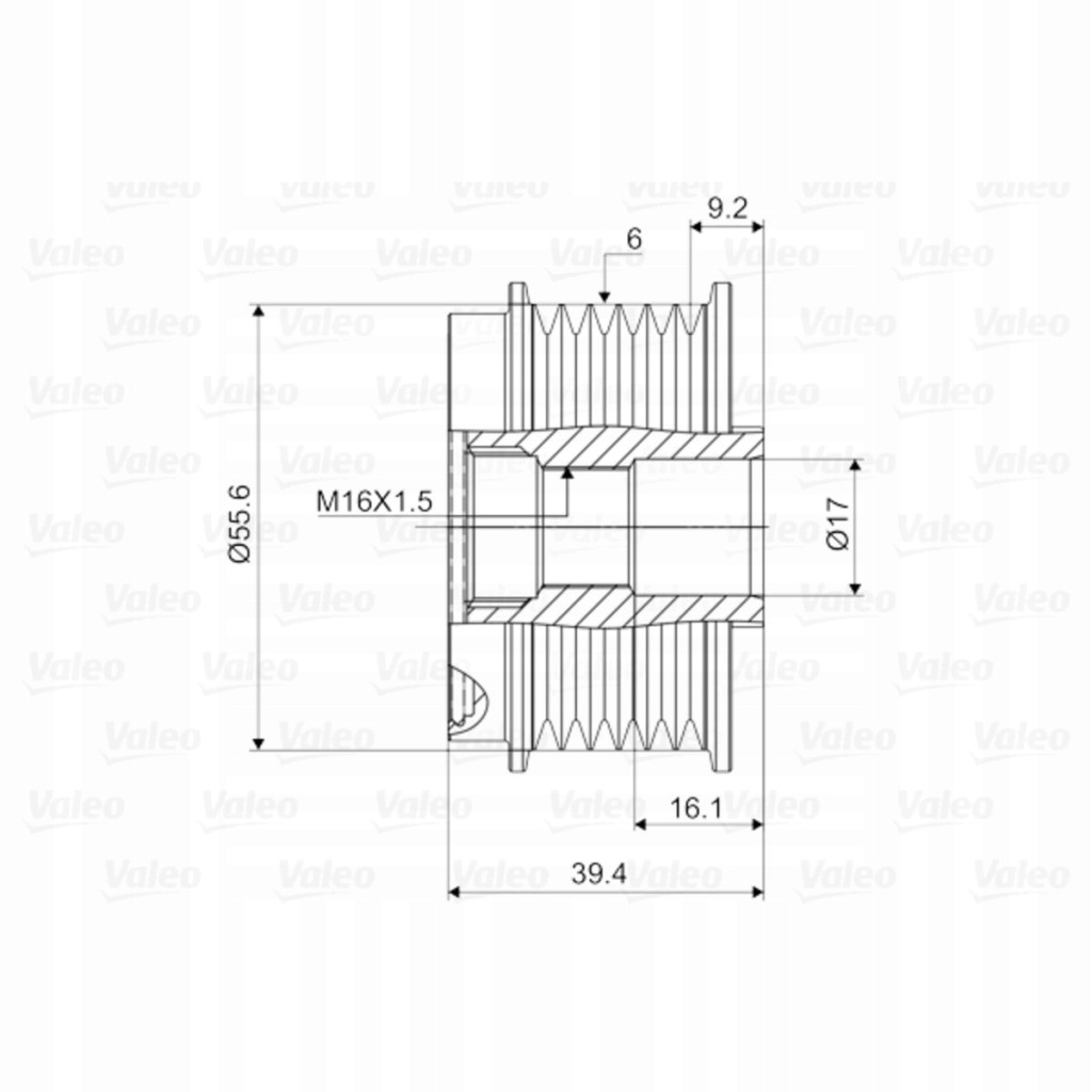 Сцепление генератора seat cordoba 06-09 valeo Недорого
