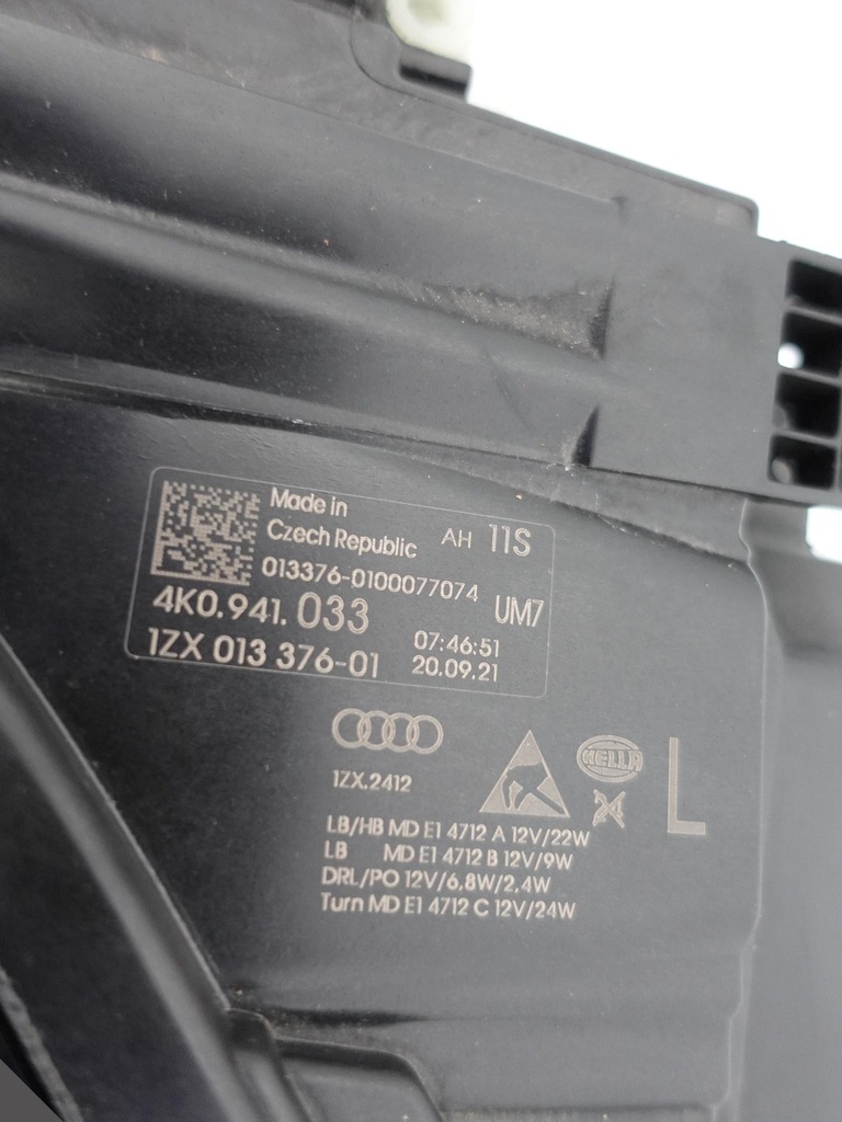 фото №11, Audi a6 c8 4k0 18- лампа+ модуль full led b.ładna l