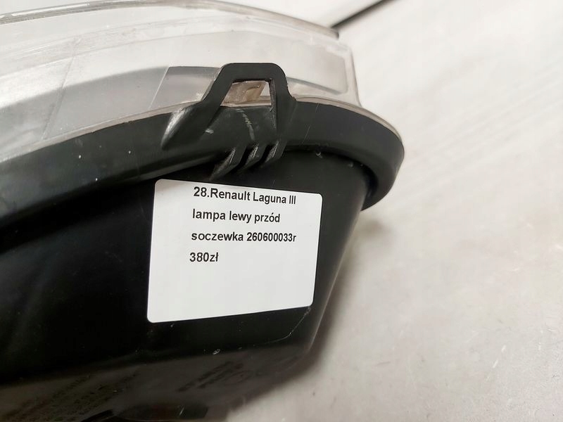 фото №8, Laguna iii лампа лівий перед лінза ліва передня