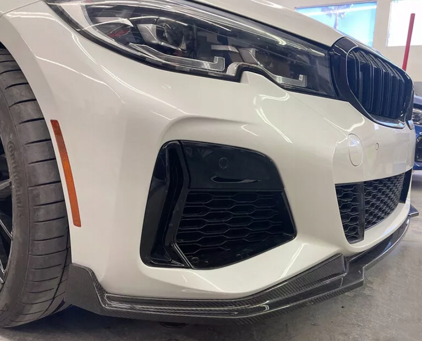 фото №9, Bmw g20 g21 18-22 накладка бампера спліттер m performance m sport карбон