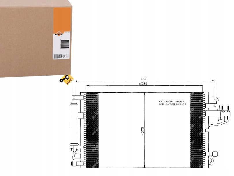 фото №1, Nrf 35600 конденсатор, кондиционер