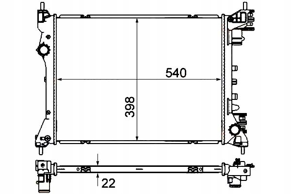 фото №1, Hella радиатор wody alfa romeo mito 1.4 multiair