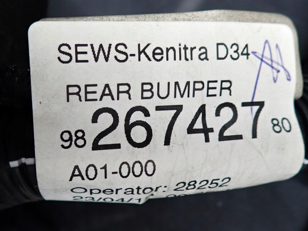 фото №14, Бампер задняя задний kompletny ds 3 ds3 crossback жгут 4xpdc 9821399580