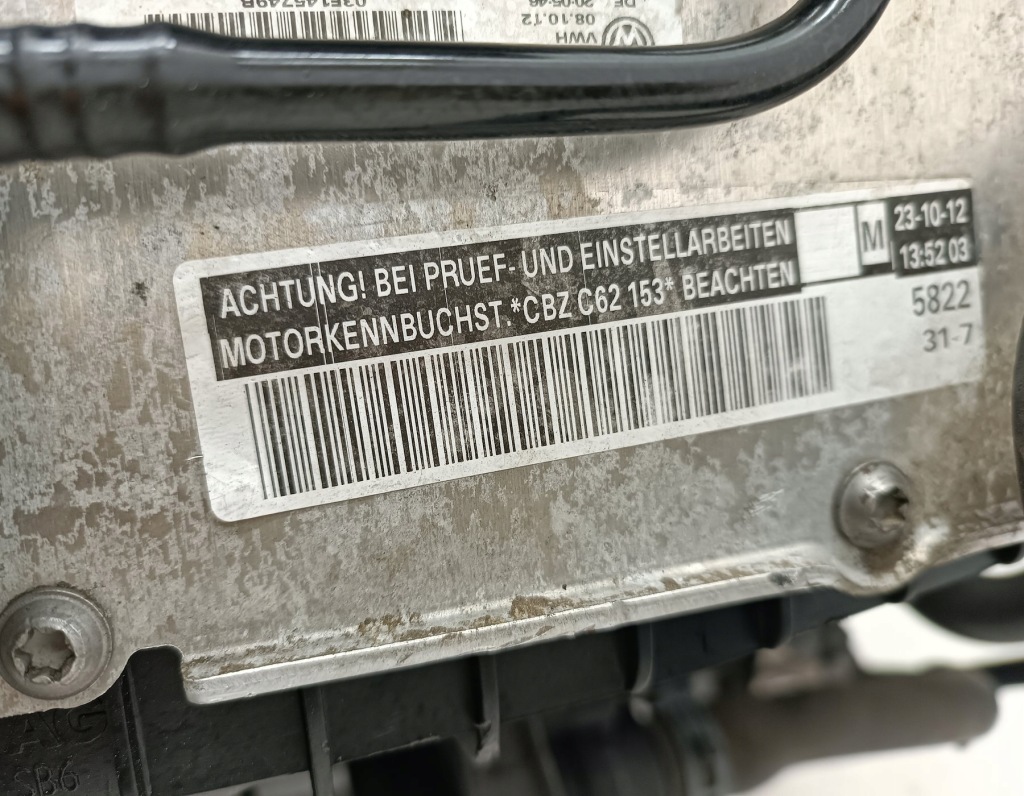 фото №7, Двигатель kompletny seat skoda vw golf vi 1.2 tsi cbz cbzc