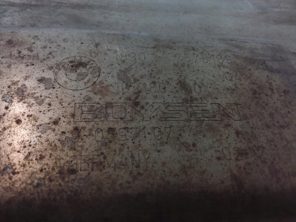 Bmw 750i f01 4.4 b гаситель выхлоп 7578189 Доставка