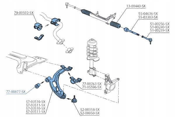 фото №1, Втулка рычага передняя fiat doblo palio 96