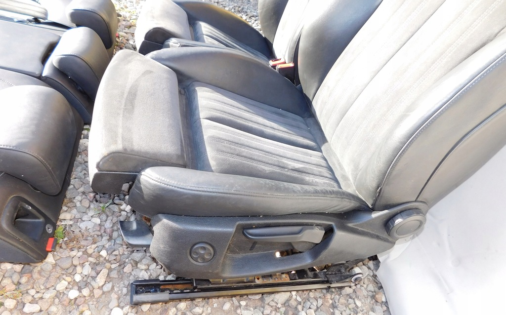 фото №10, Audi a6 c7 sedan сидіння заднє сидіння alcantara підігрів сидіння лівий права спинка