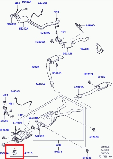 Соединитель wydechu/uszczelka lr009430 land rover range rover оригинал с Разборки