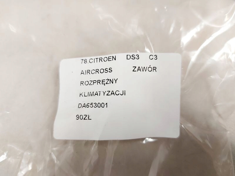 фото №6, Citroen ds3 c3 aircross клапан расширительный кондиционера кондиционер da653001