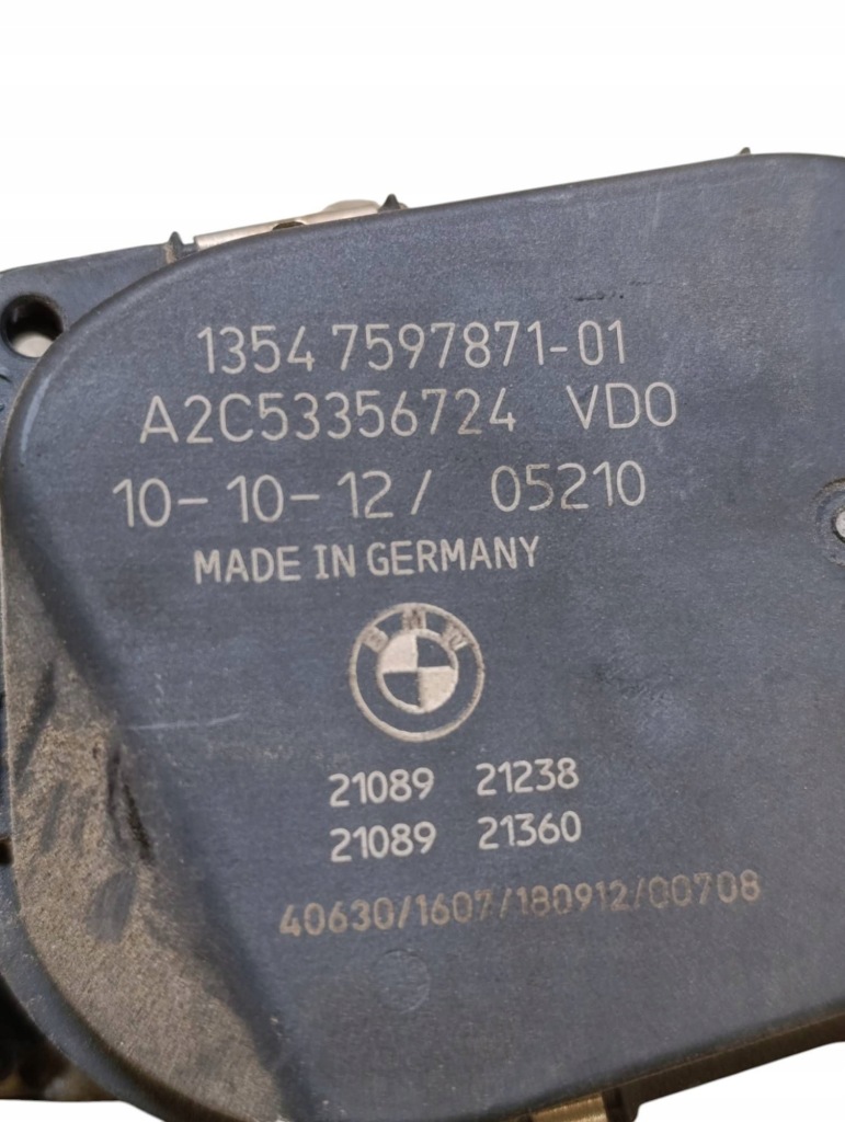 Bmw 5 f10 f11 2013 всі клапан дросель Зі Шроту