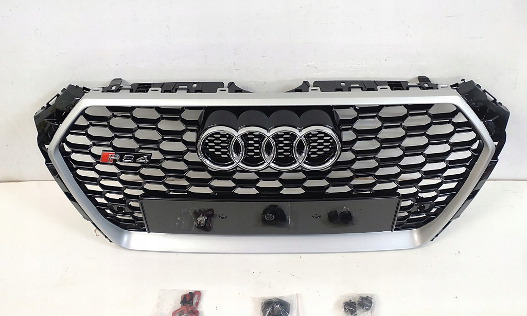 фото №10, Rs4 решітка радіатора бампера решітка радіатора радіатора audi a4 b9 2015-19 s-line pdc silver