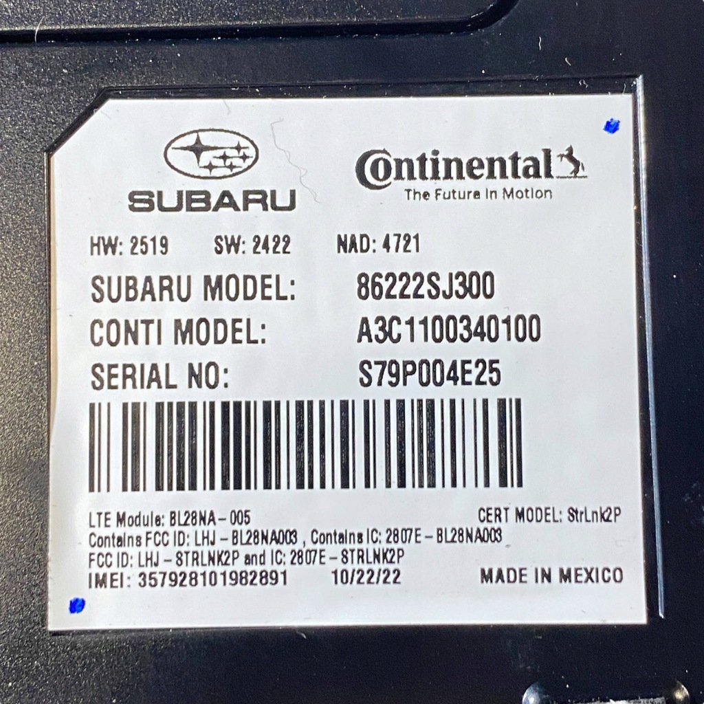 фото №8, Subaru forester sk 2023 інше комп'ютери / модулі / блоки управління