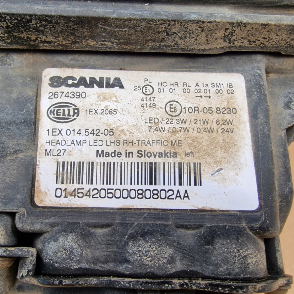 Scania r s ngs фара фара лівий full led 2674390 Недорого