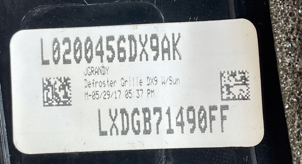 фото №11, Dodge charger 2017 жабо внутрішнє молдинг панелі l0198833ag