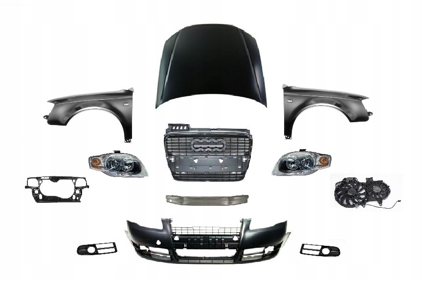 Купить Audi a4 b7 перед капот крыло бампер лампа pas