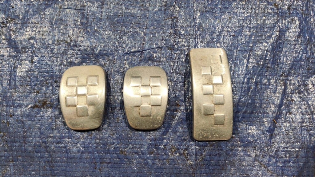 фото №1, Накладки na педали aluminiowe оригинал комплект renault wind twingo ii