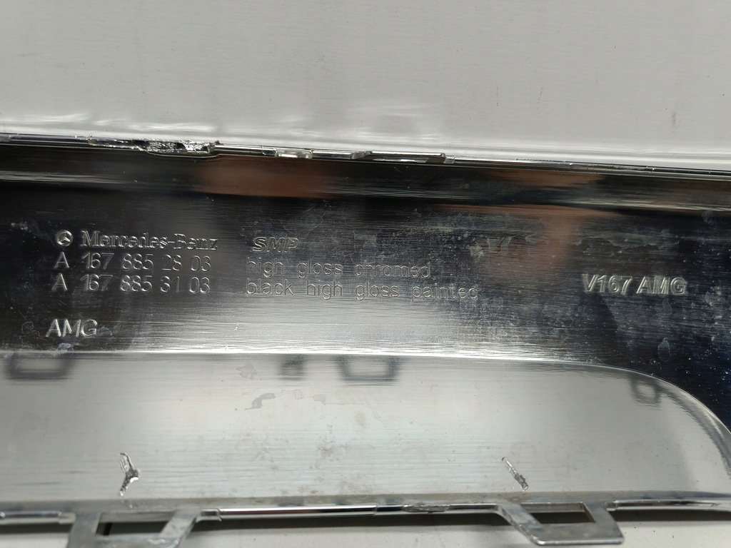 фото №12, Mercedes gle w167 amg 19- диффузор накладка бампера задняя хром a1678852803