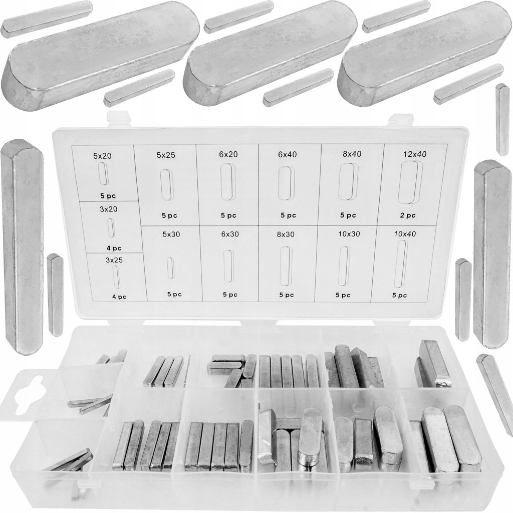 Купити Клини прямі wpusty osadzania ступиця kół ремінних набір klinów prostych 60e